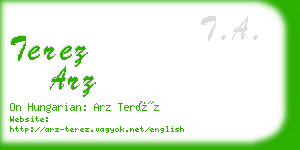 terez arz business card